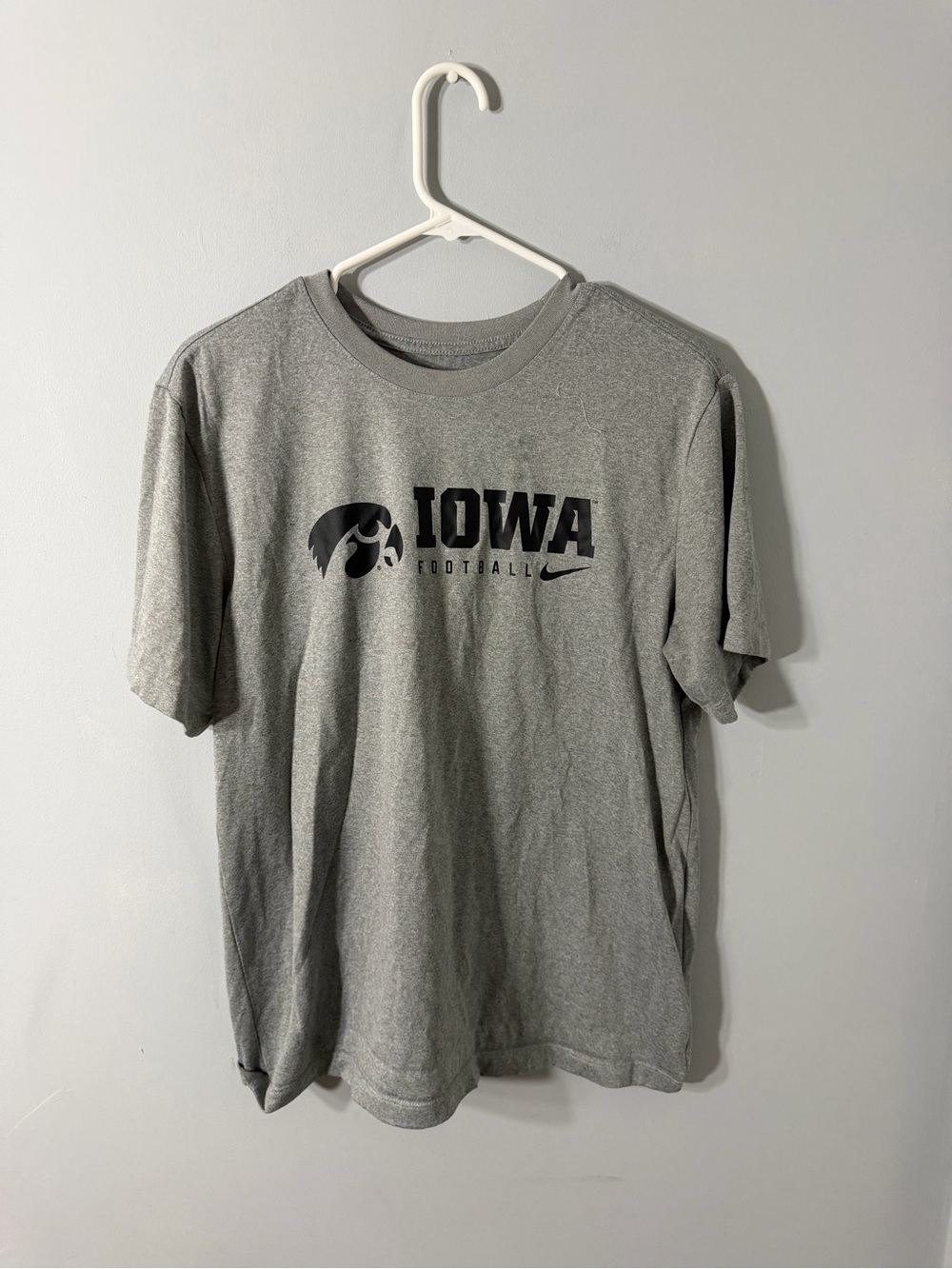 Nike Gray Iowa Football Short Sleeve Tee